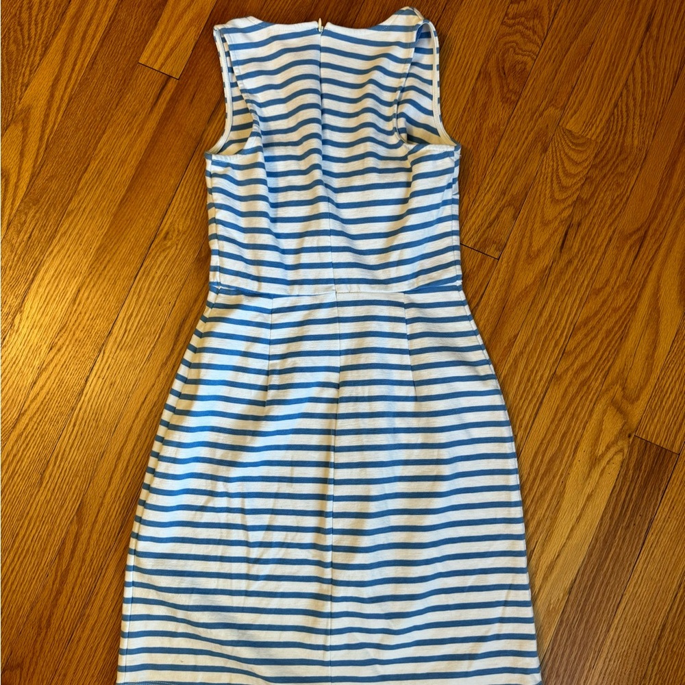 Old Navy | Fit & Flare Sleeveless Striped Dress | Blue and White | Size XS - Picture 6 of 7